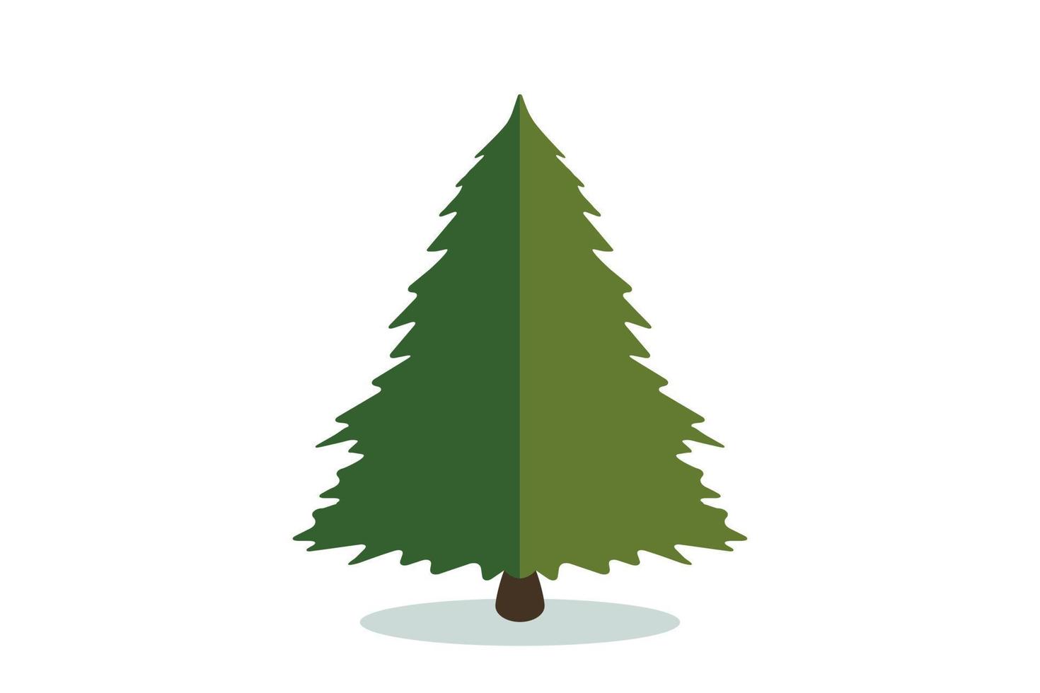Kerstmis boom vector icoon. modern stijl Spar symbool in kleur voor vakantie decoratie, geschenk kaart ontwerp.