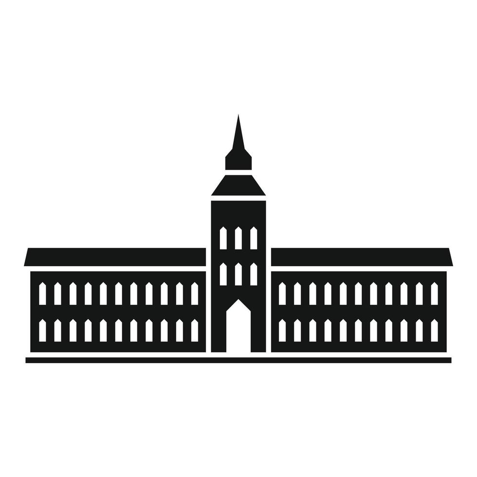 Capitol parlement icoon, gemakkelijk stijl vector