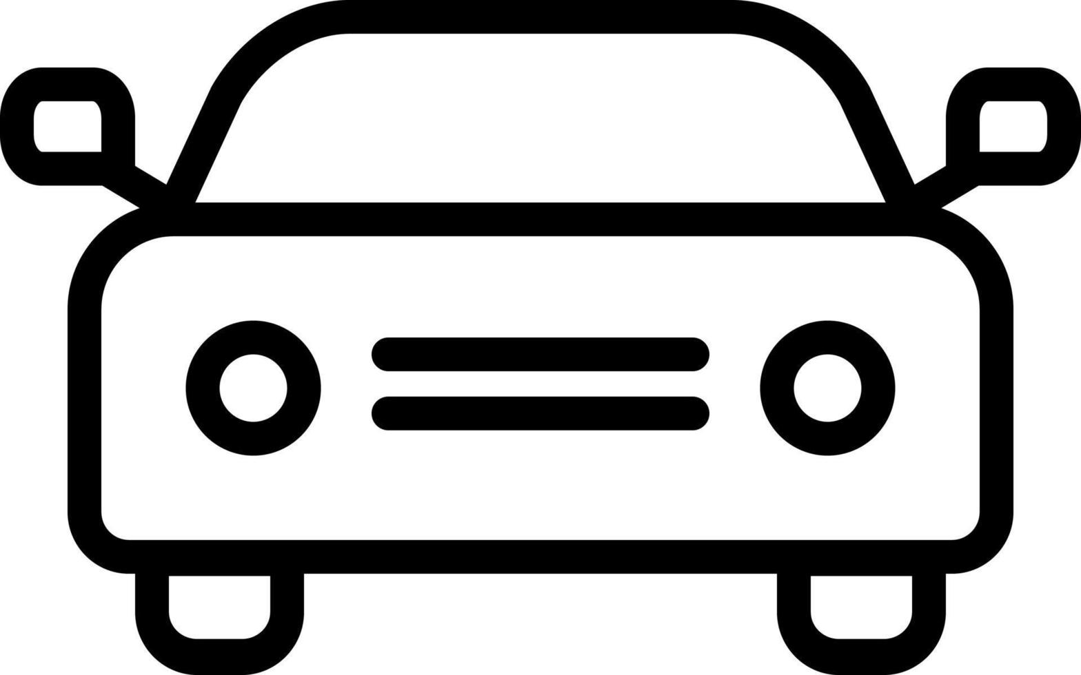 lijnpictogram voor auto vector