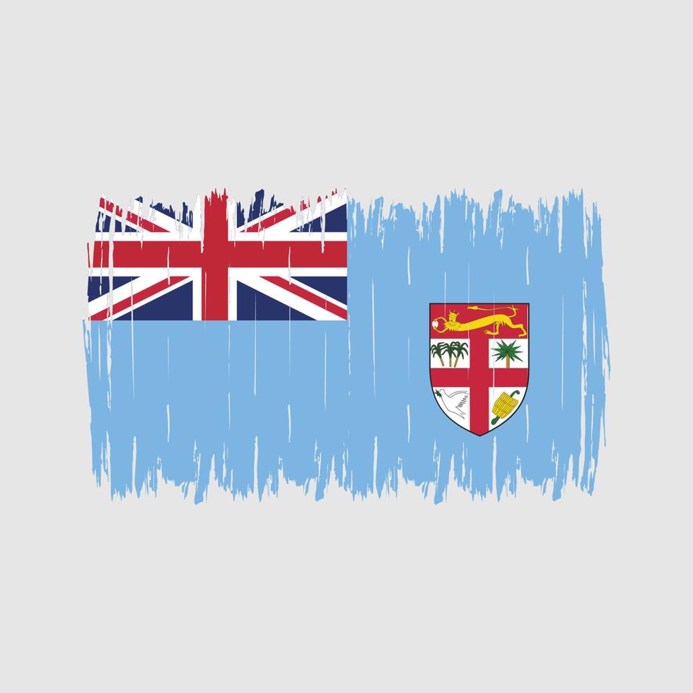 fiji vlag borstel vector