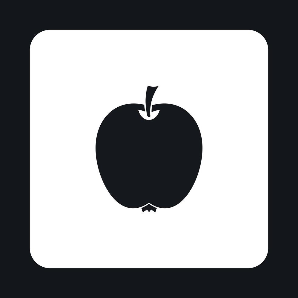appel icoon, gemakkelijk stijl vector