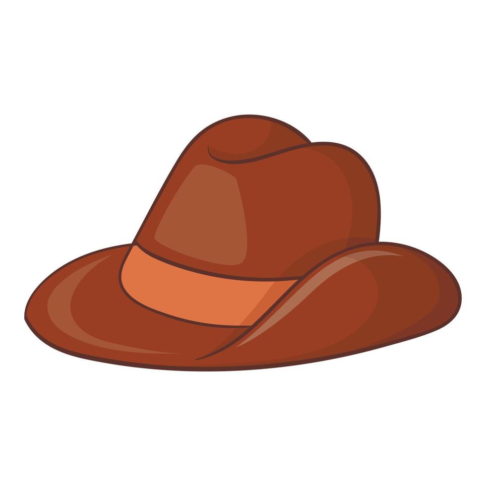 Australië cowboy hoed icoon, tekenfilm stijl vector