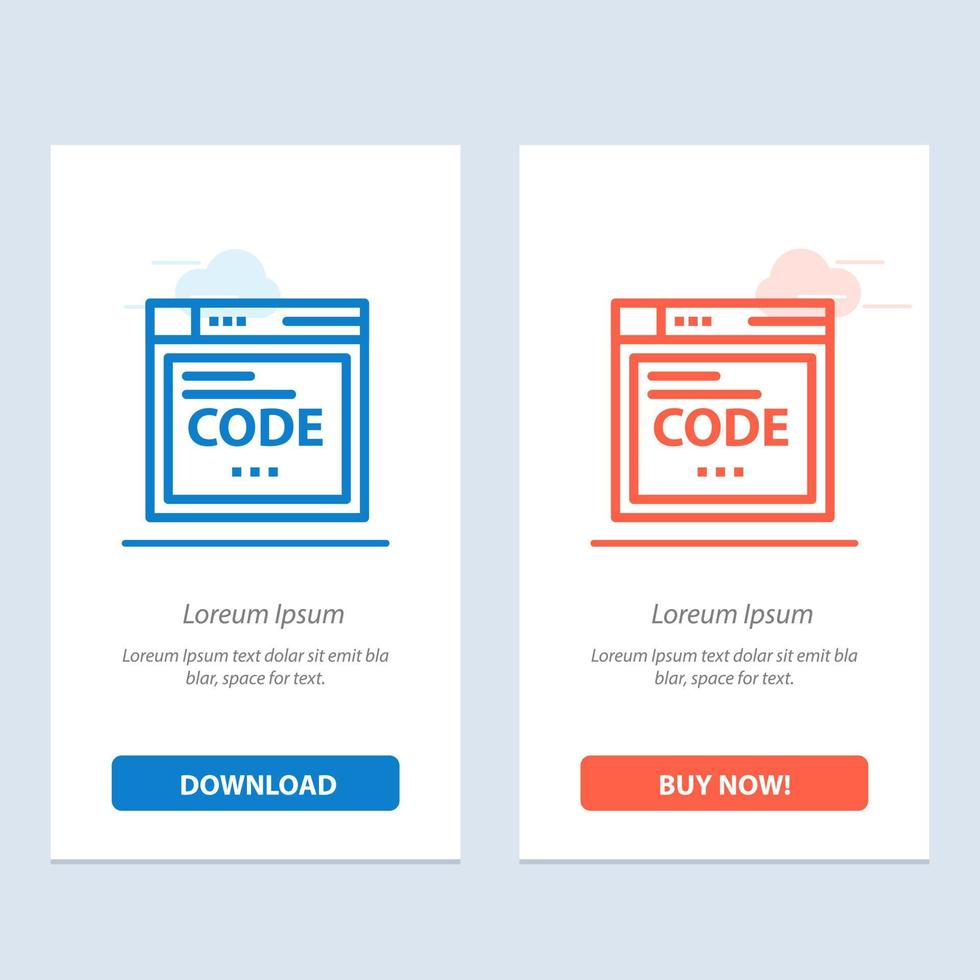 browser internet code codering blauw en rood downloaden en kopen nu web widget kaart sjabloon vector