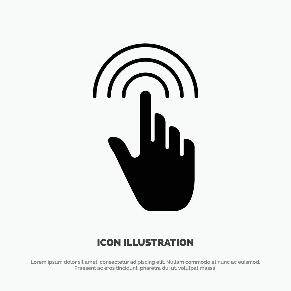 vinger gebaren hand- koppel kraan solide glyph icoon vector