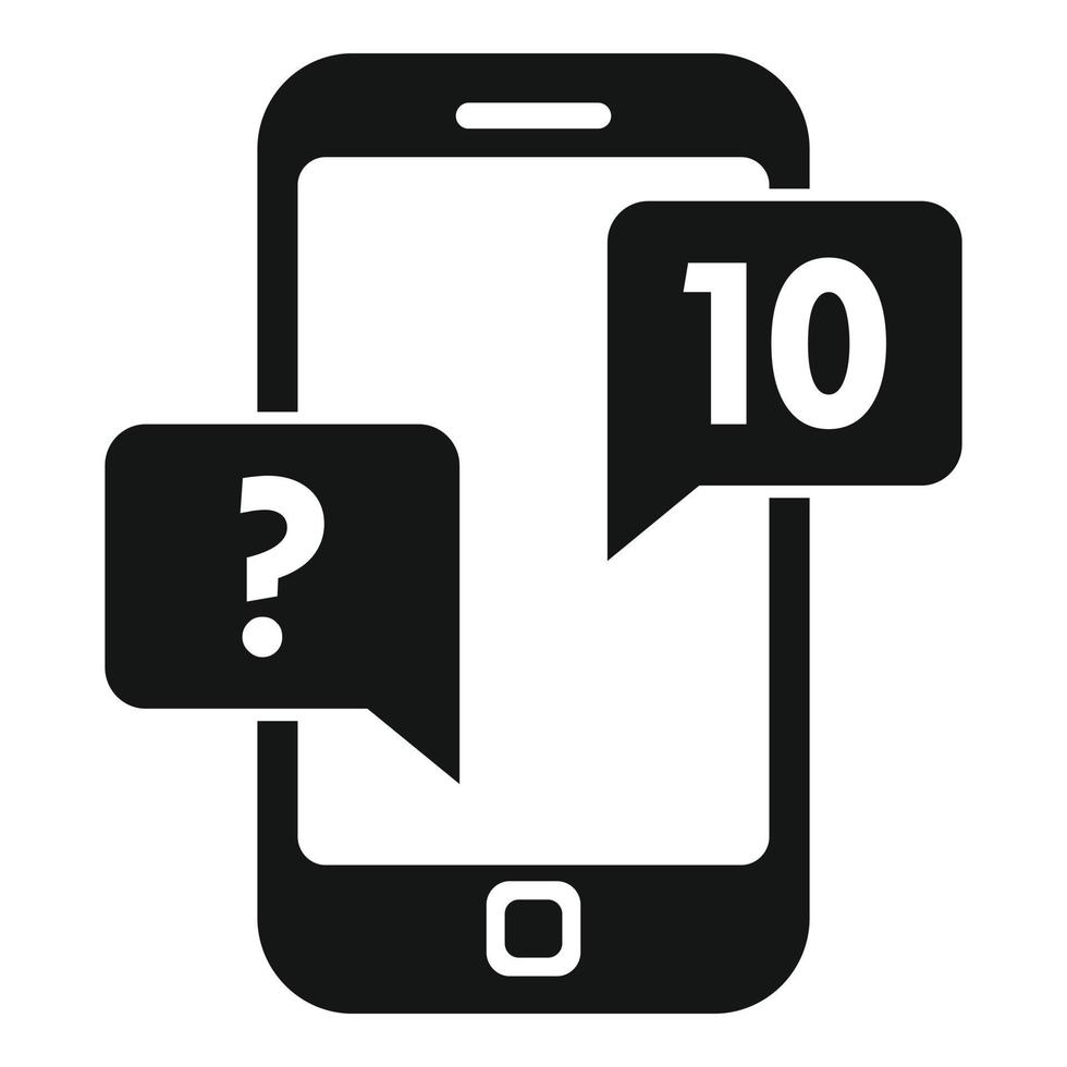 inkoop manager smartphone icoon, gemakkelijk stijl vector