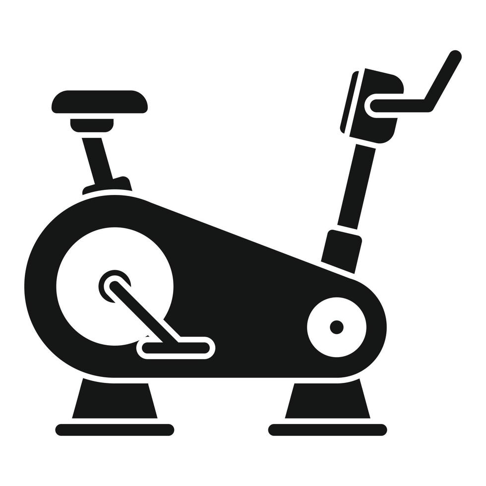 machine oefening fiets icoon, gemakkelijk stijl vector