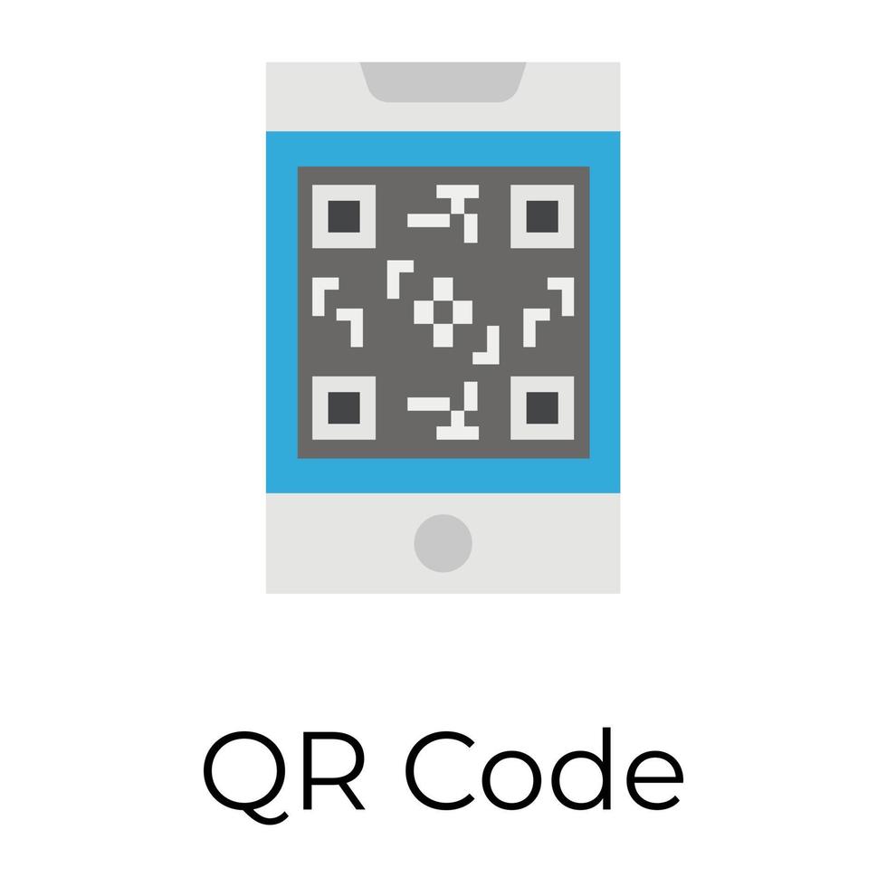 trendy qr-code vector