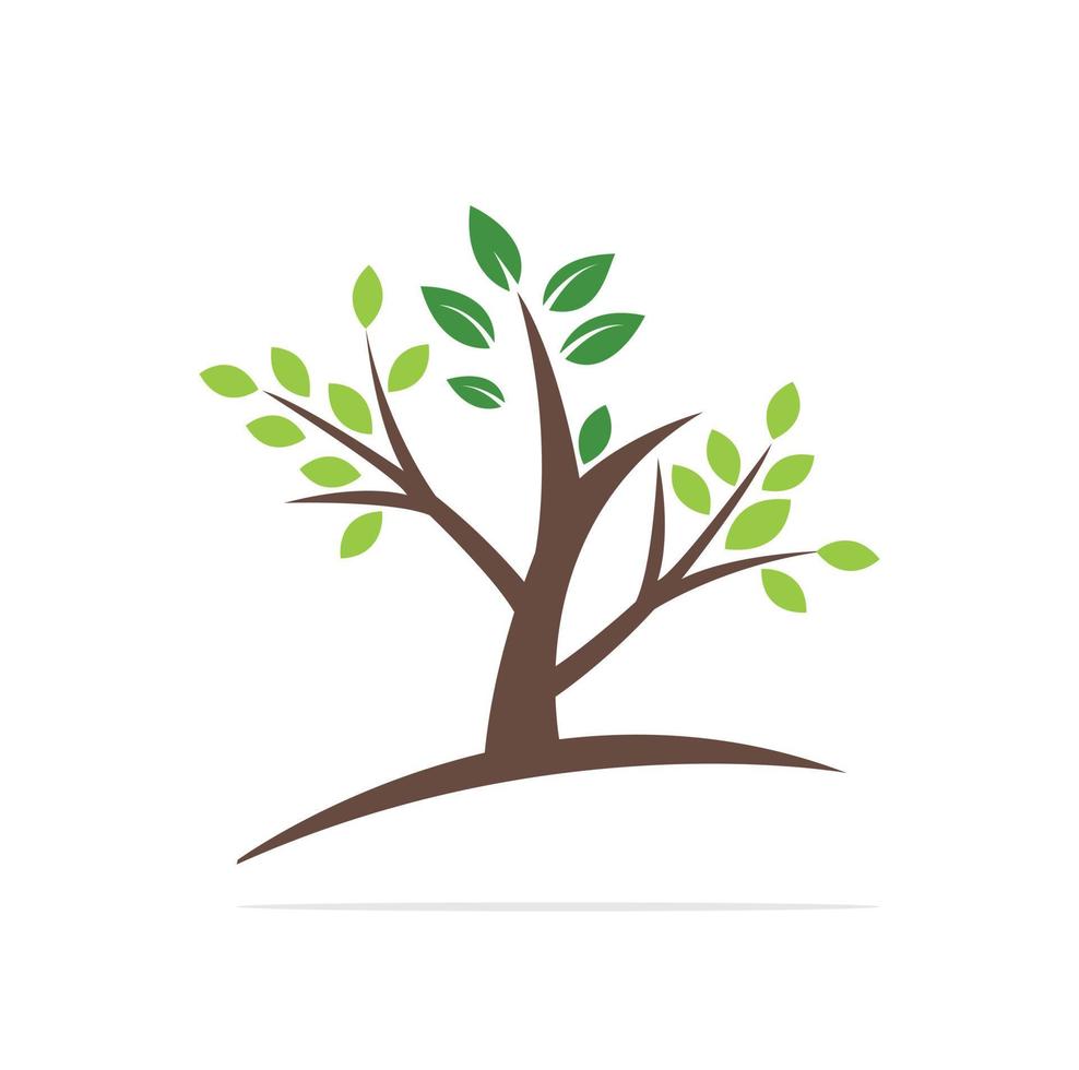 groen boom logo ontwerp. abstract biologisch element vector ontwerp. ecologie gelukkig leven logotype concept icoon.
