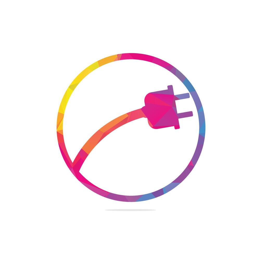 elektrisch plug logo grafisch ontwerp sjabloon vector