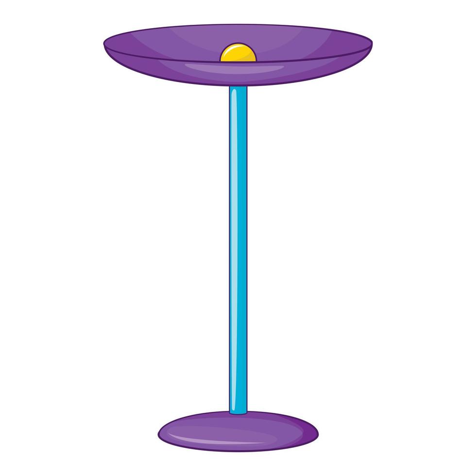 tafel lamp icoon, tekenfilm stijl vector