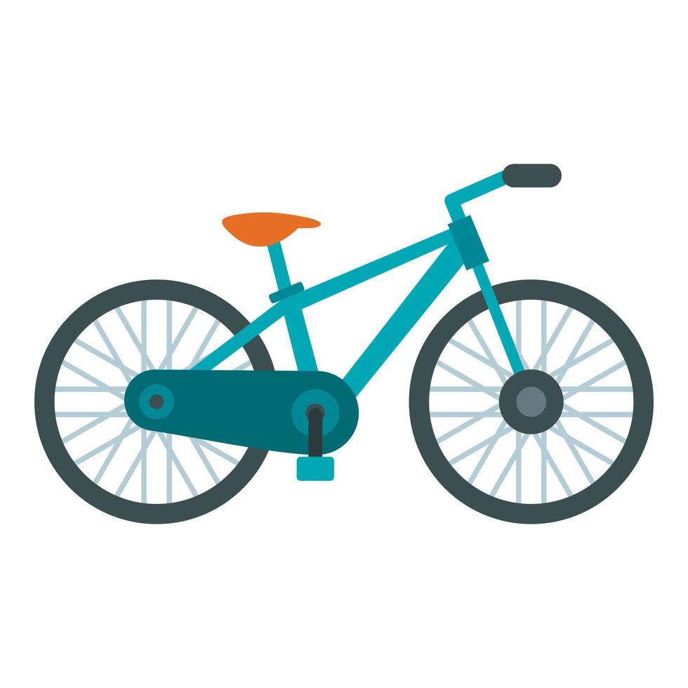 fiets icoon, vlak stijl vector