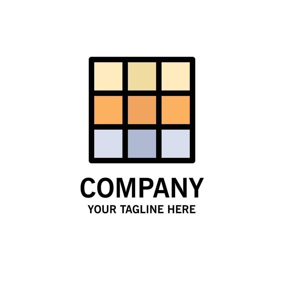 menu ui eenvoudig bedrijf logo sjabloon vlak kleur vector