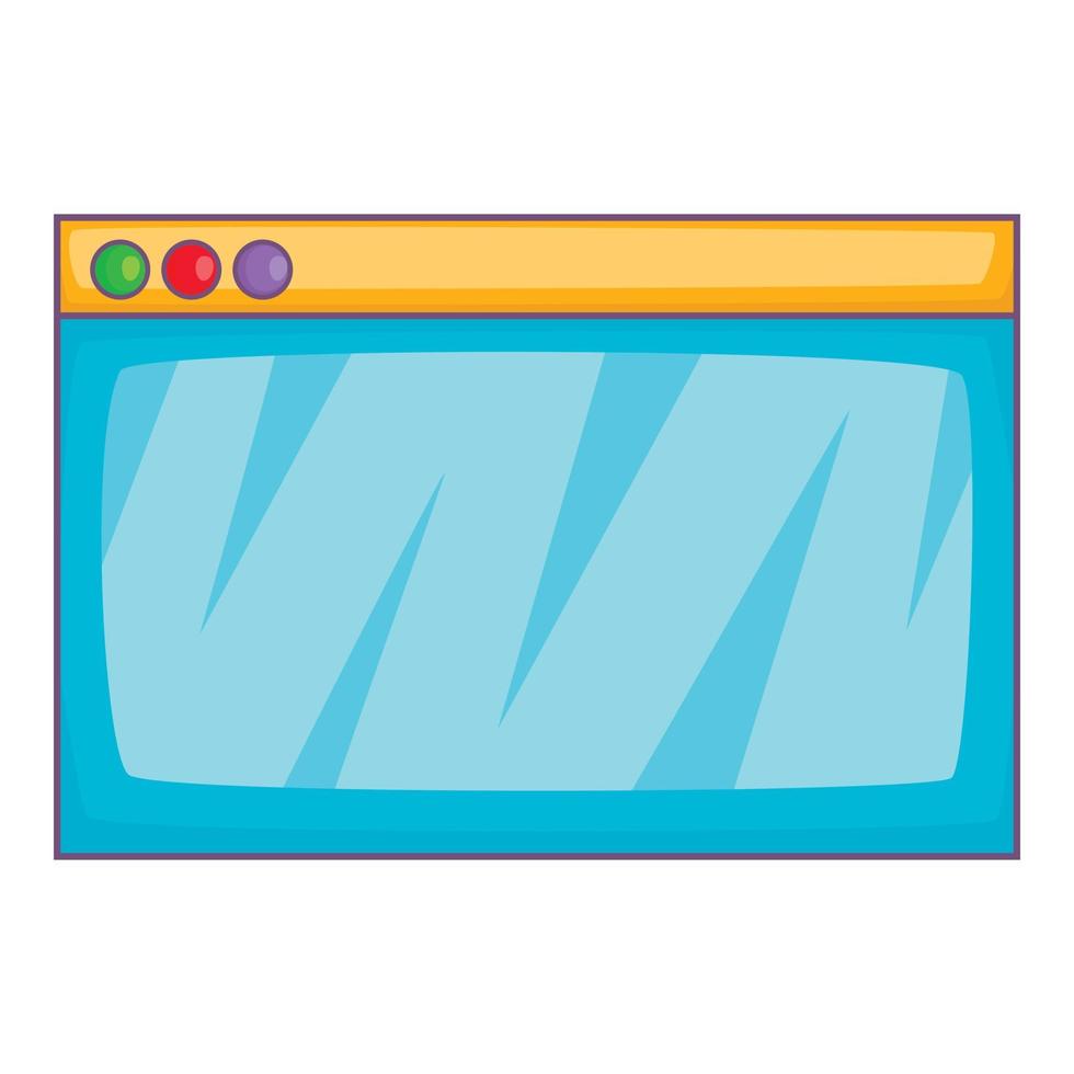 browser venster icoon, tekenfilm stijl vector