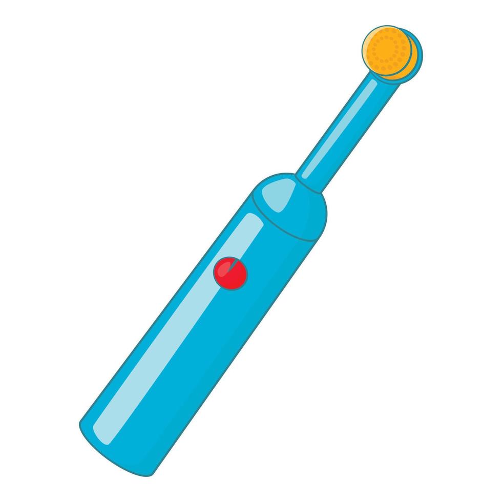elektrisch tandenborstel icoon, tekenfilm stijl vector