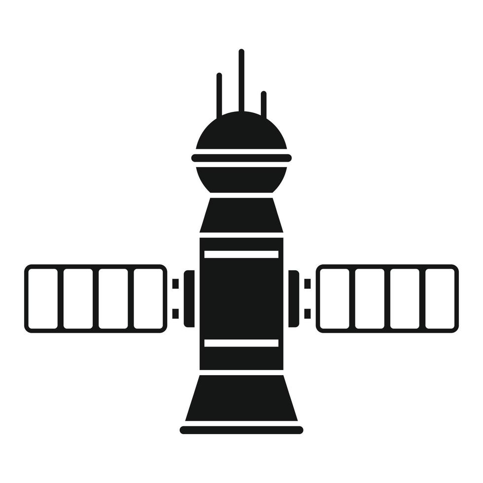 wetenschap ruimte station icoon gemakkelijk vector. Mars exploratie vector