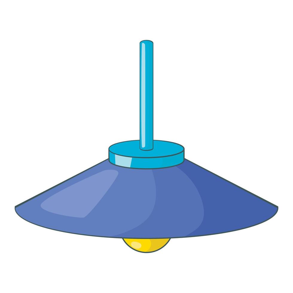 hangende plafond lamp icoon, tekenfilm stijl vector