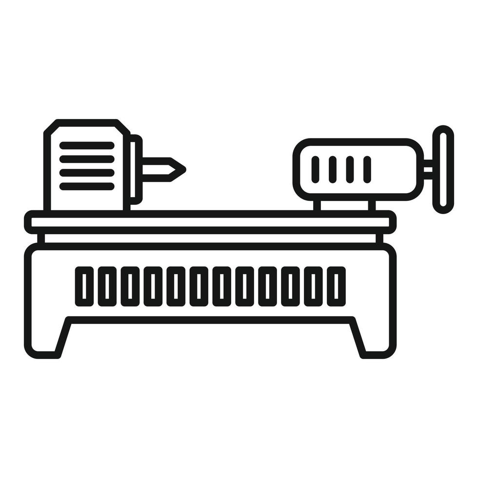 draaibank icoon, schets stijl vector