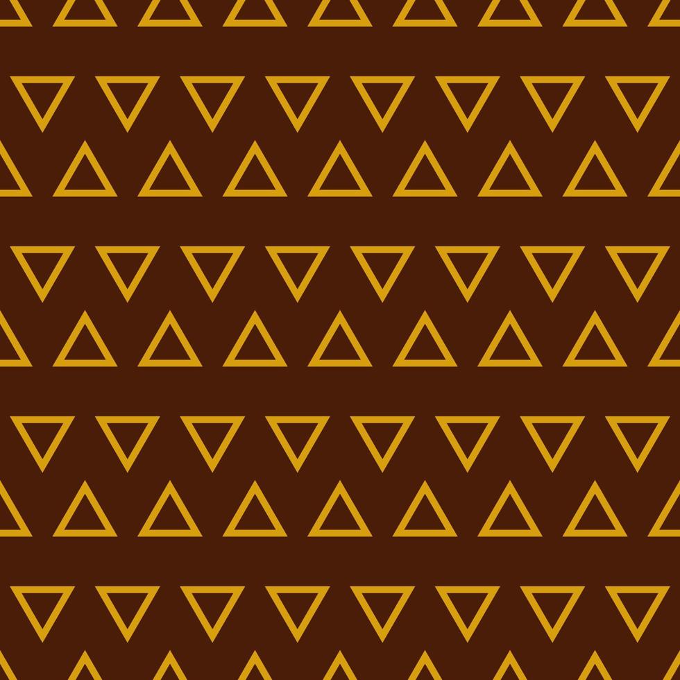 naadloos meetkundig patroon. kunst deco stijl met gouden driehoeken. vector afdrukken voor kleding stof achtergrond