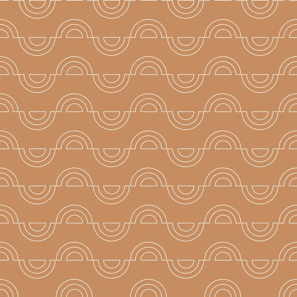 naadloos meetkundig patroon met wit Golf Aan roze achtergrond. vector afdrukken voor kleding stof achtergrond, textiel