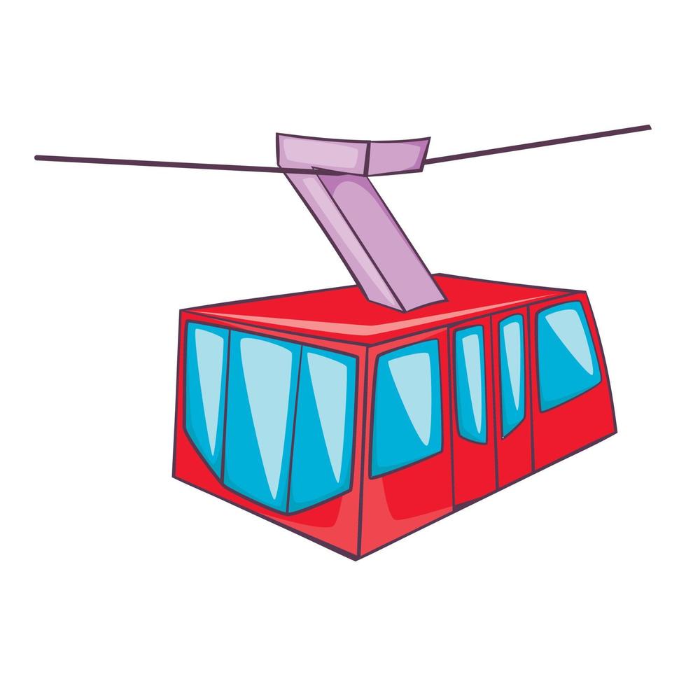 Istanbul tram icoon, tekenfilm stijl vector