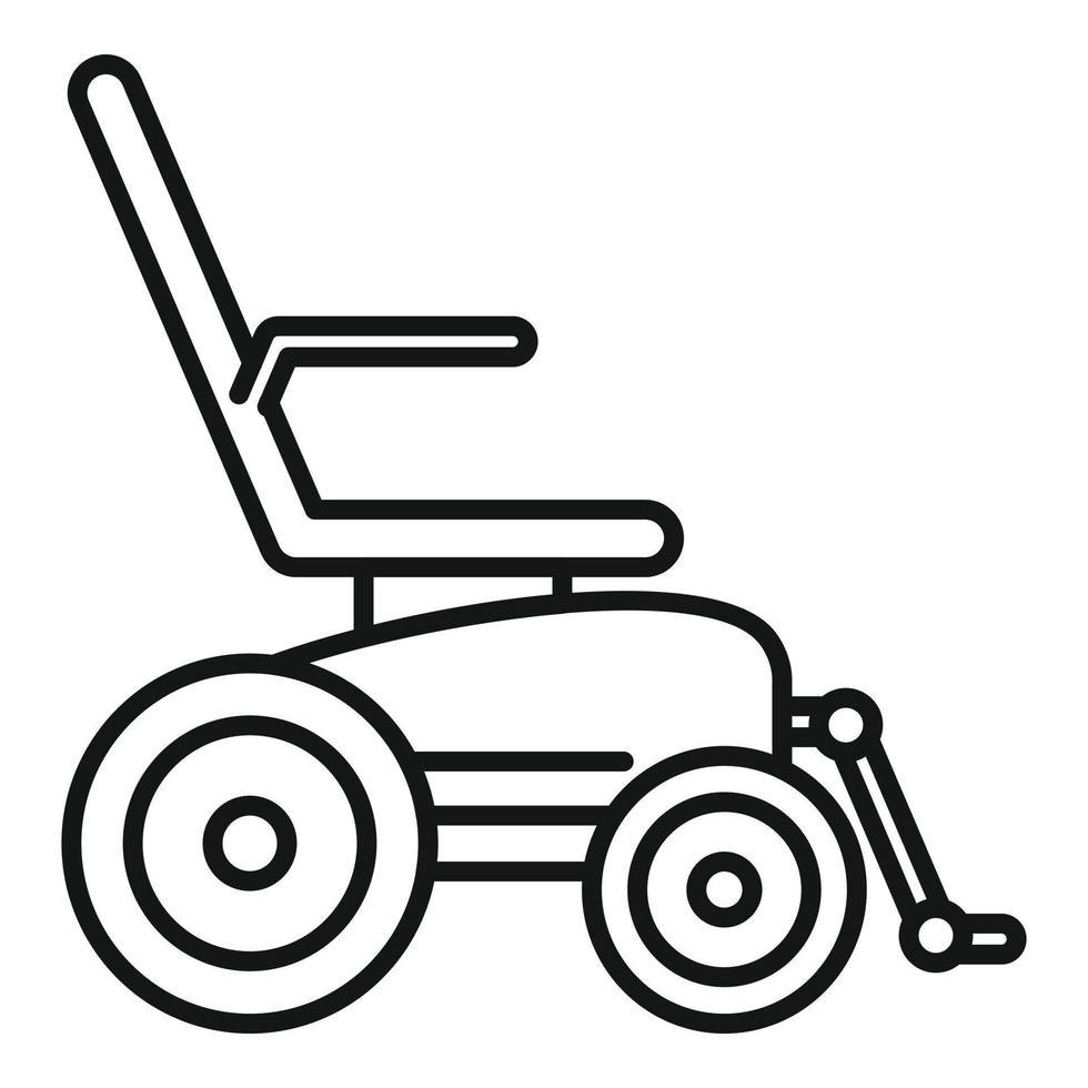 elektrisch rolstoel icoon, schets stijl vector
