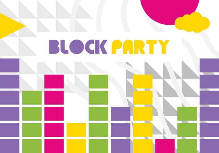 Block Party Wallpaper Vector