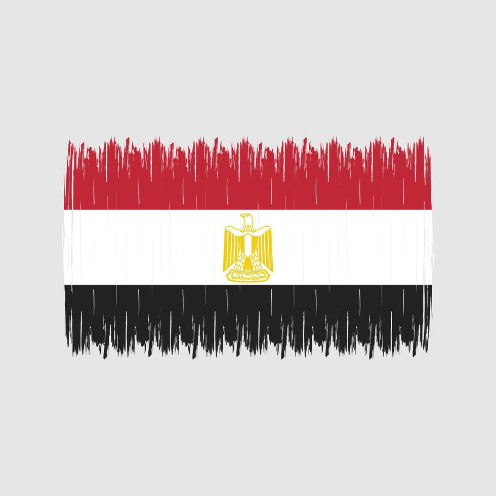 egypte vlag borstel vector