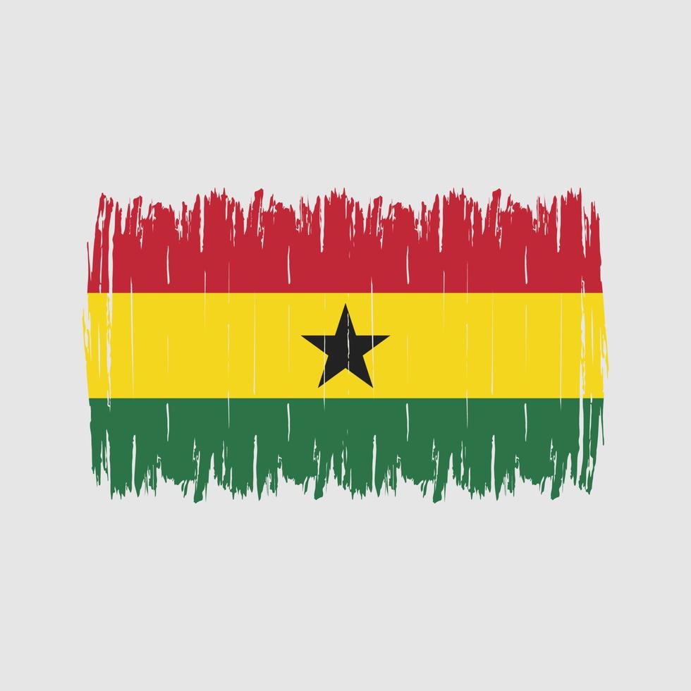 ghana vlag borstel vector