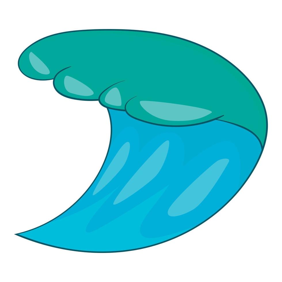 blauw oceaan Golf icoon, tekenfilm stijl vector