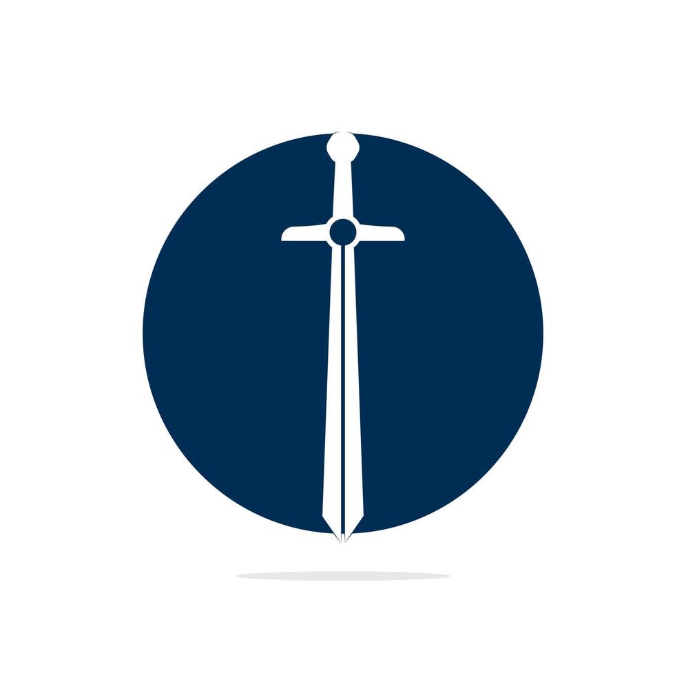 zwaard icoon vector illustratie ontwerp logo, zwaard logo