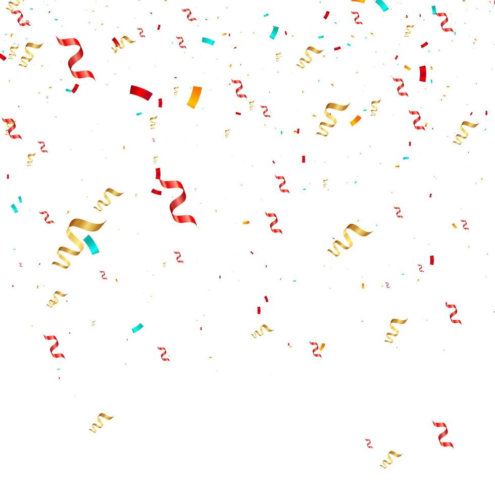 partij en verjaardag confetti geïsoleerd Aan transparant achtergrond.vector illustratie. confetti. vector