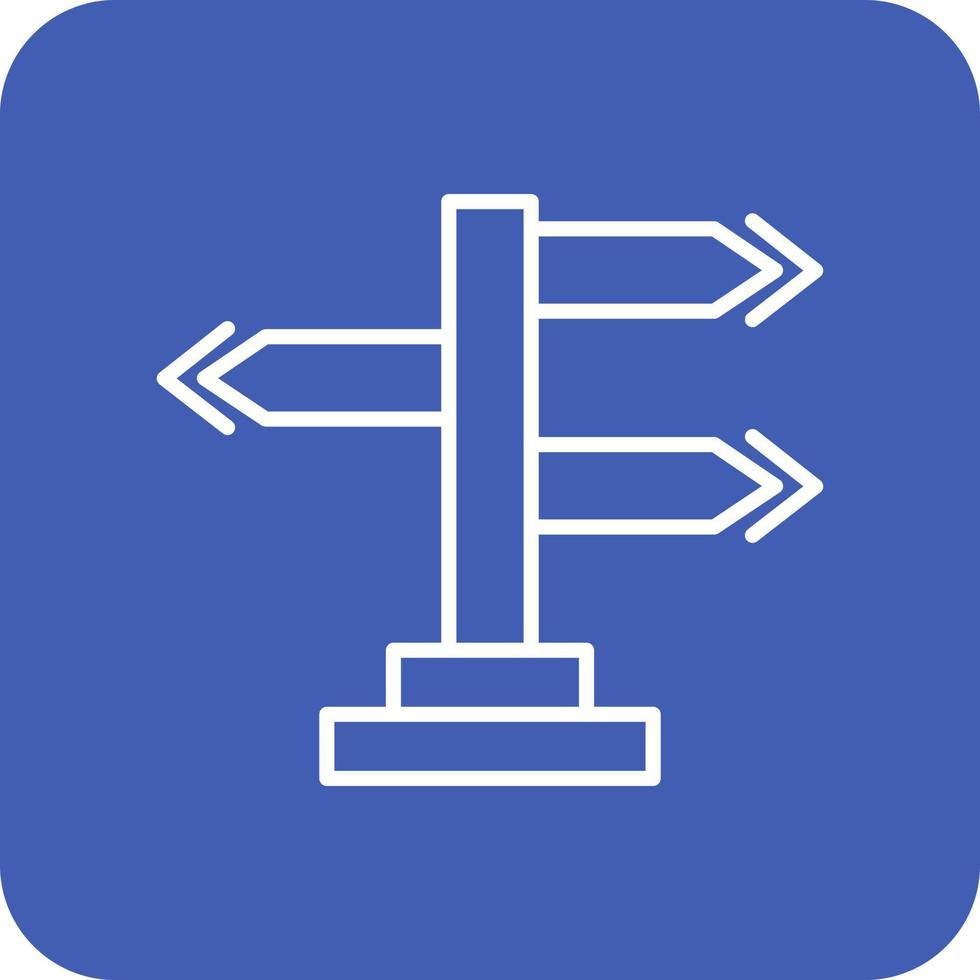 directioneel teken lijn ronde hoek achtergrond pictogrammen vector