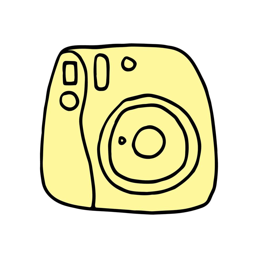 wijnoogst camera - hand- getrokken vector tekening schetsen stijl tekening