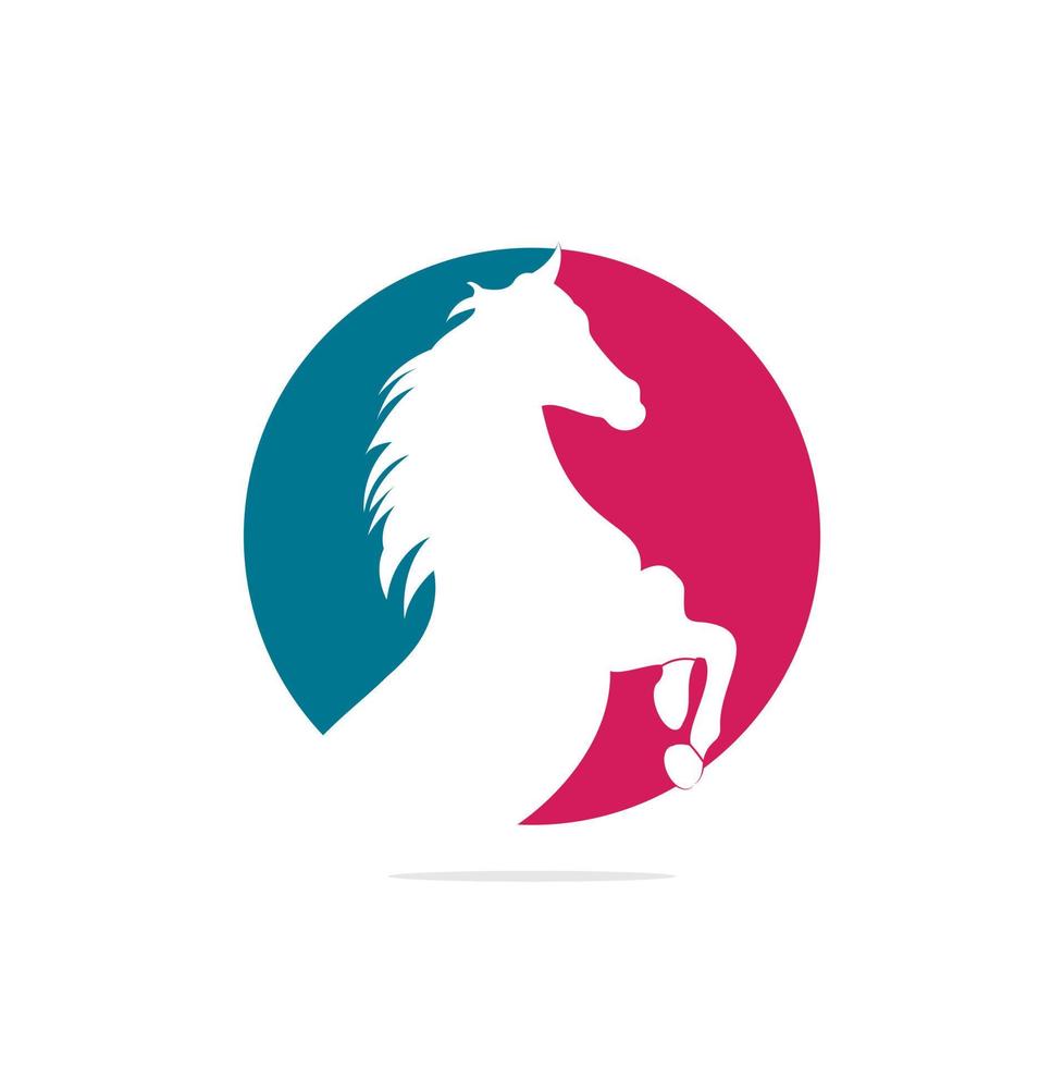 paard hoofd vector logo. paard hoofd teken. paard hoofd icoon.