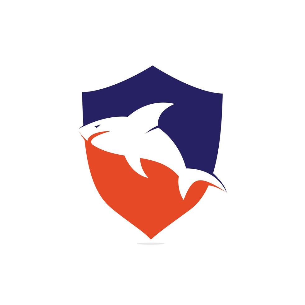haai logo ontwerp vector. haaien logo voor een club of sport team vector