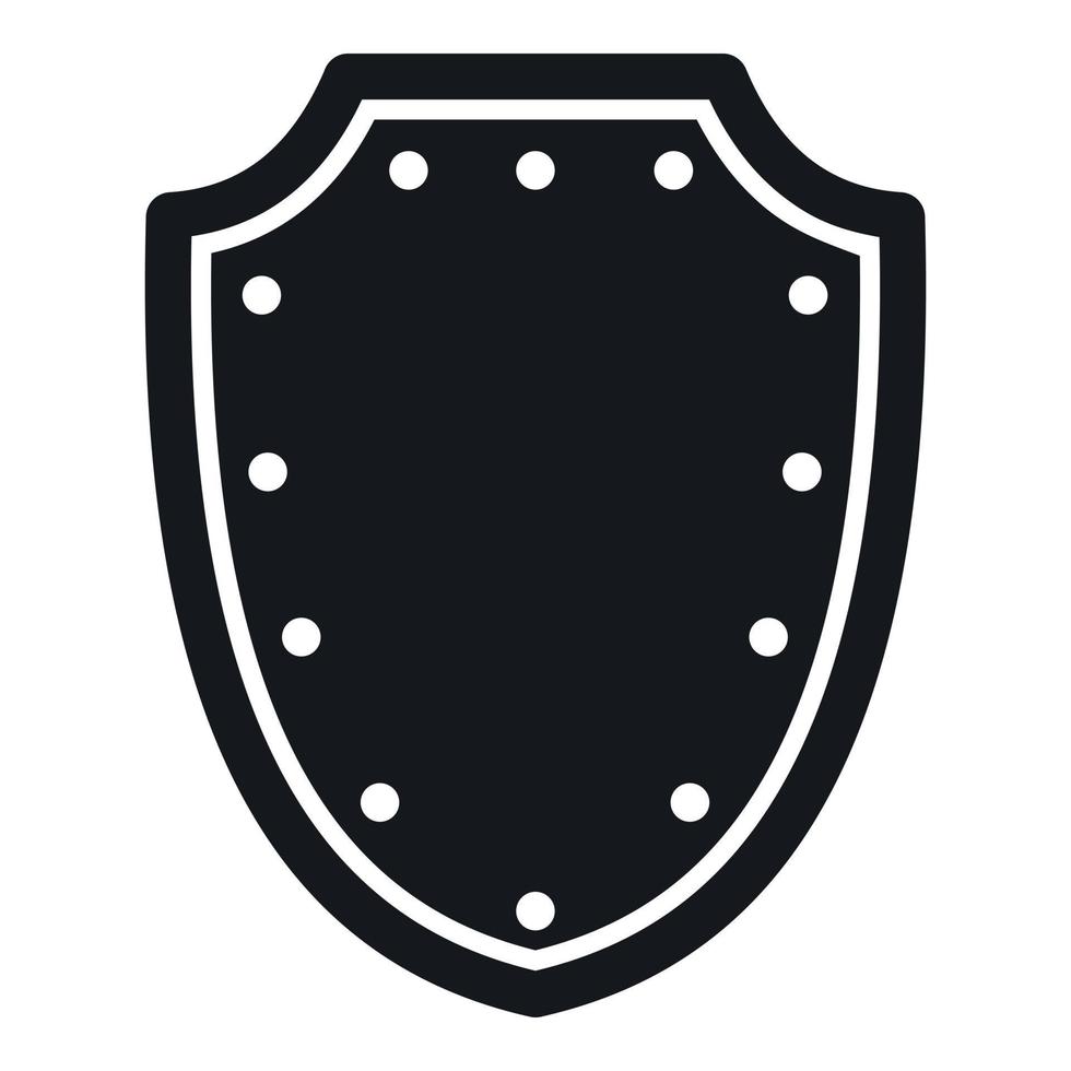 leger beschermend schild icoon, gemakkelijk stijl vector