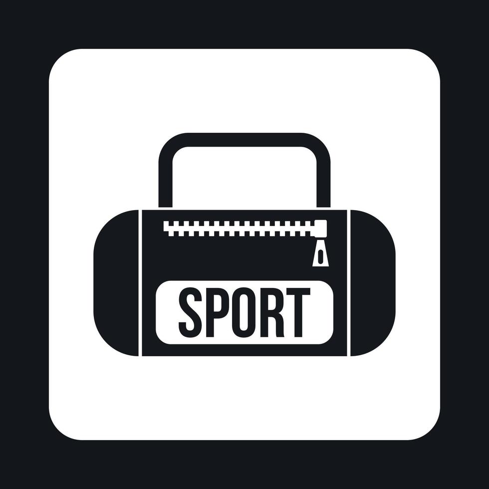 sport- zak icoon, gemakkelijk stijl vector