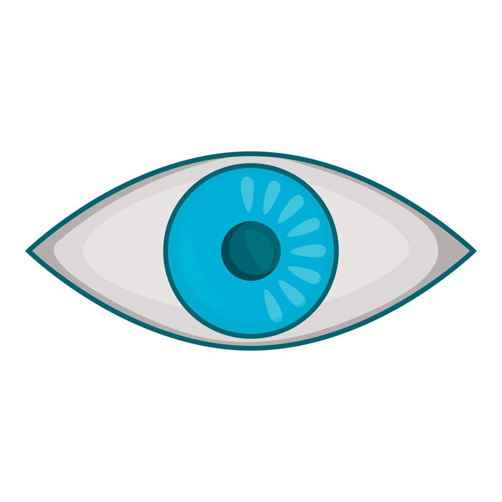 oog icoon, tekenfilm stijl vector