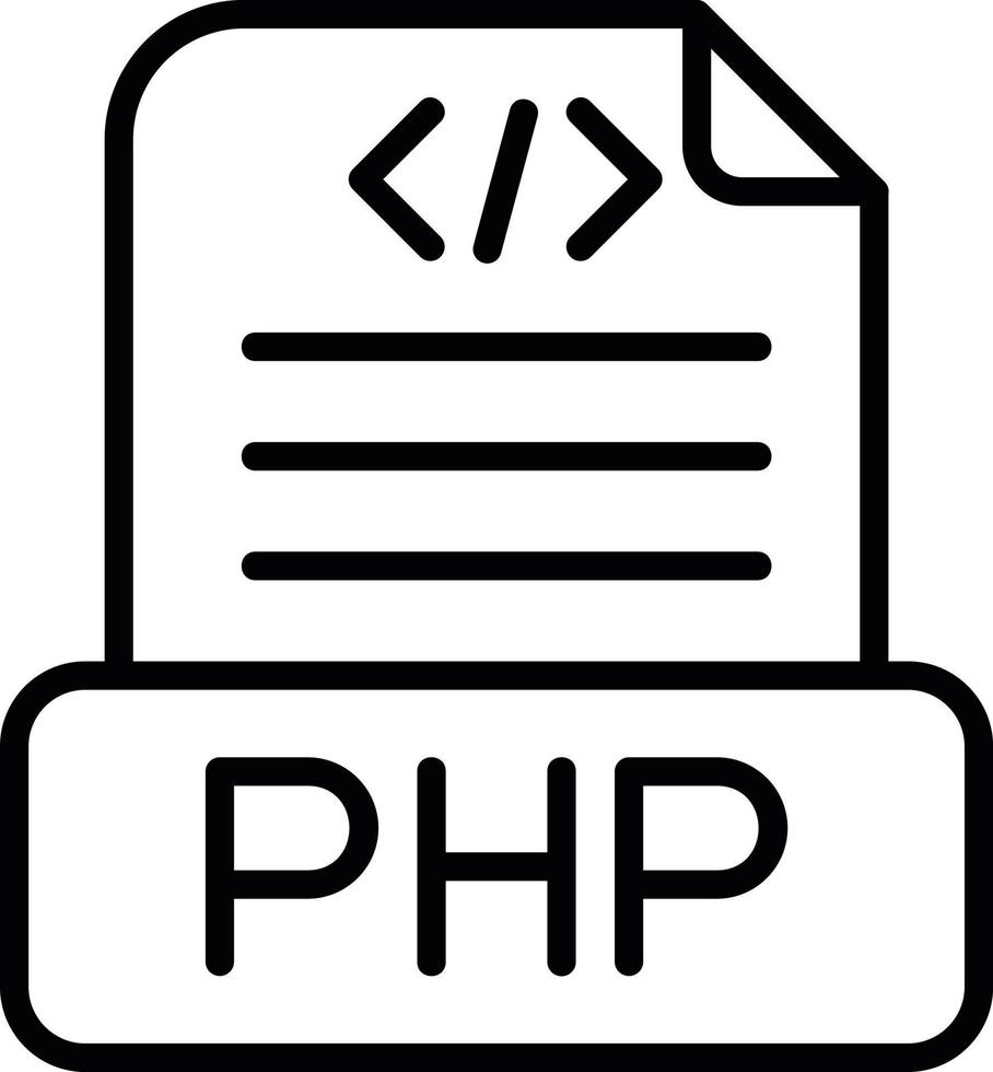 php het dossier vector icoon