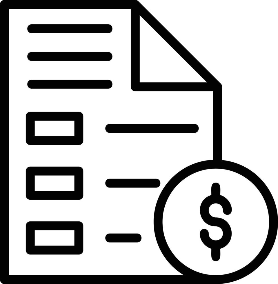 factuur vector pictogram