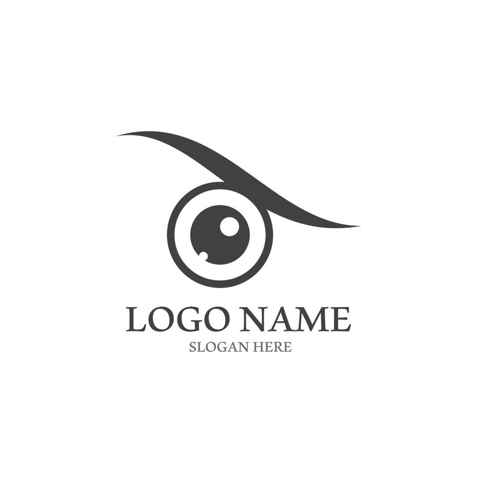 oog zorg logo icoon illustratie ontwerp sjabloon vector