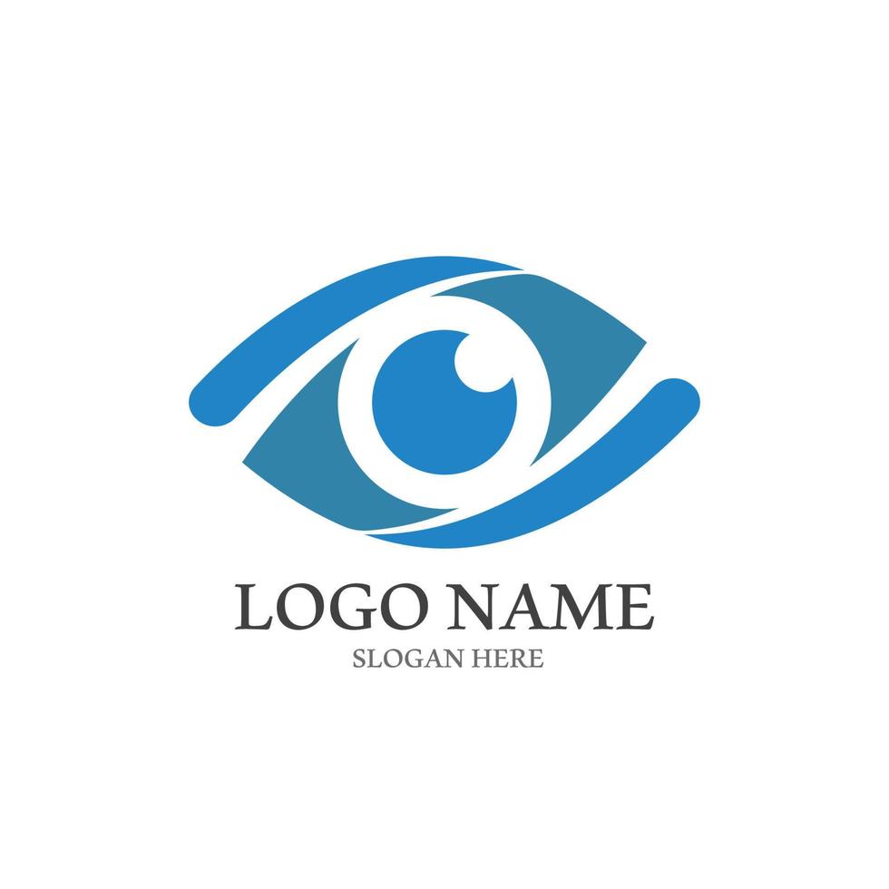oog zorg logo icoon illustratie ontwerp sjabloon vector