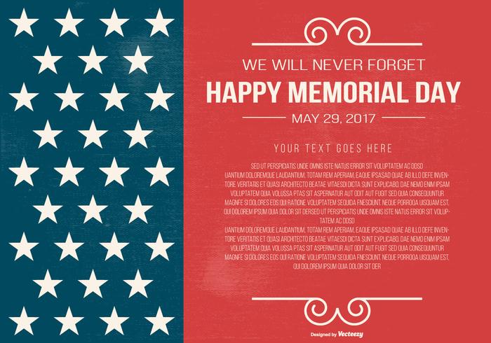 Memorial Day Template vector