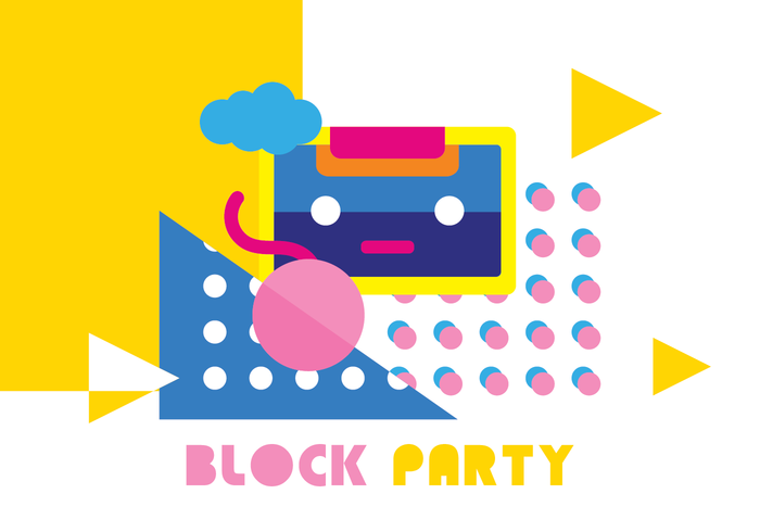 Block Party Vector Wallpaper