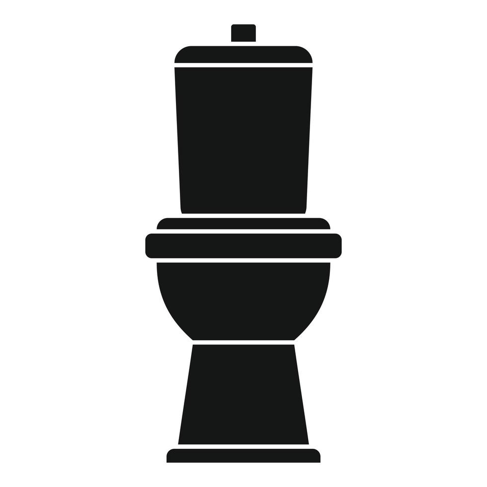 spijsvertering toilet icoon, gemakkelijk stijl vector