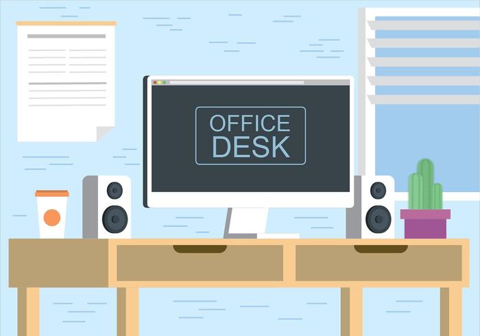 Gratis Vector Desktop Illustratie