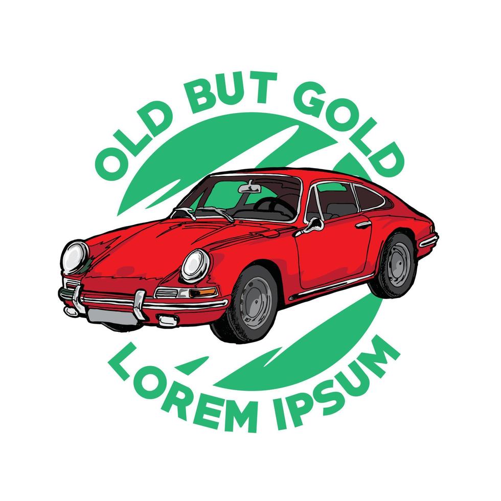 retro spier auto vector illustratie, mooi zo voor wijnoogst auto liefhebber, t-shirt ontwerp ook wijnoogst auto restauratie onderhoud logo