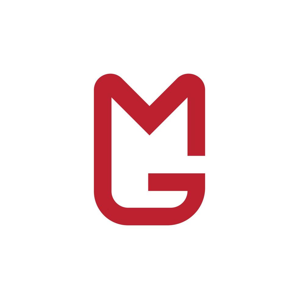 mg logo, gm logo g logo m logo vector