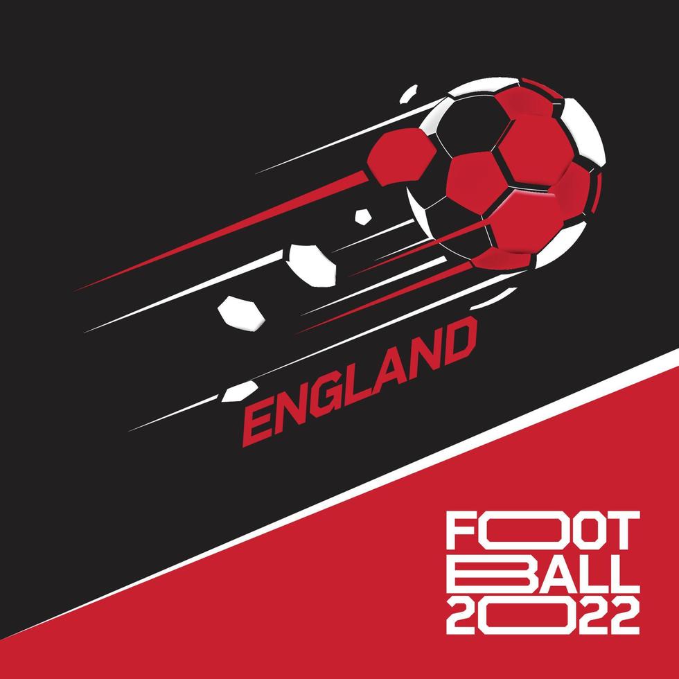 voetbal kop toernooi 2022 . modern Amerikaans voetbal met Engeland vlag patroon vector