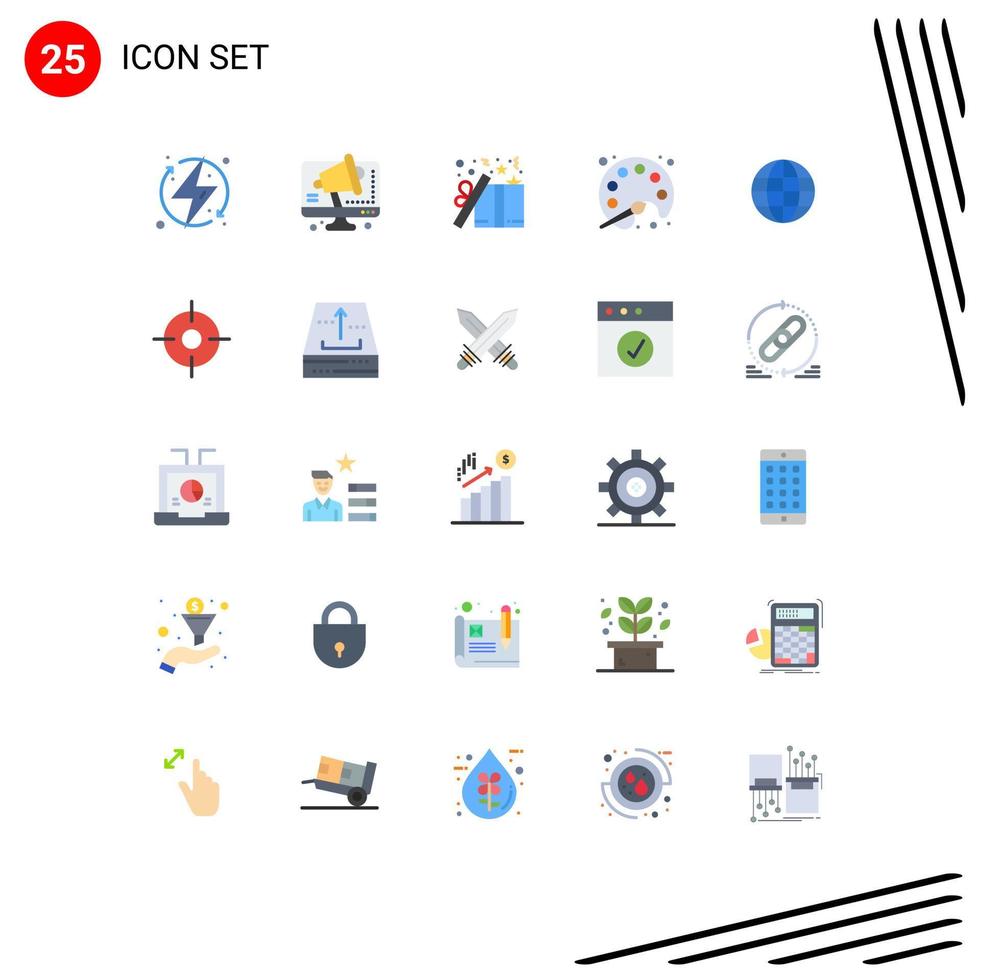 voorraad vector icoon pak van 25 lijn tekens en symbolen voor aan het leren pallet computer schilderij Cadeau bewerkbare vector ontwerp elementen
